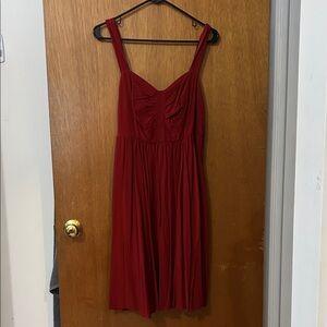 Deep red summer dress